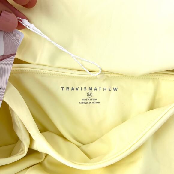 New Travis Mathew Movement Sleeveless Tennis Dress Morning Ray Yellow Medium - Picture 4 of 13